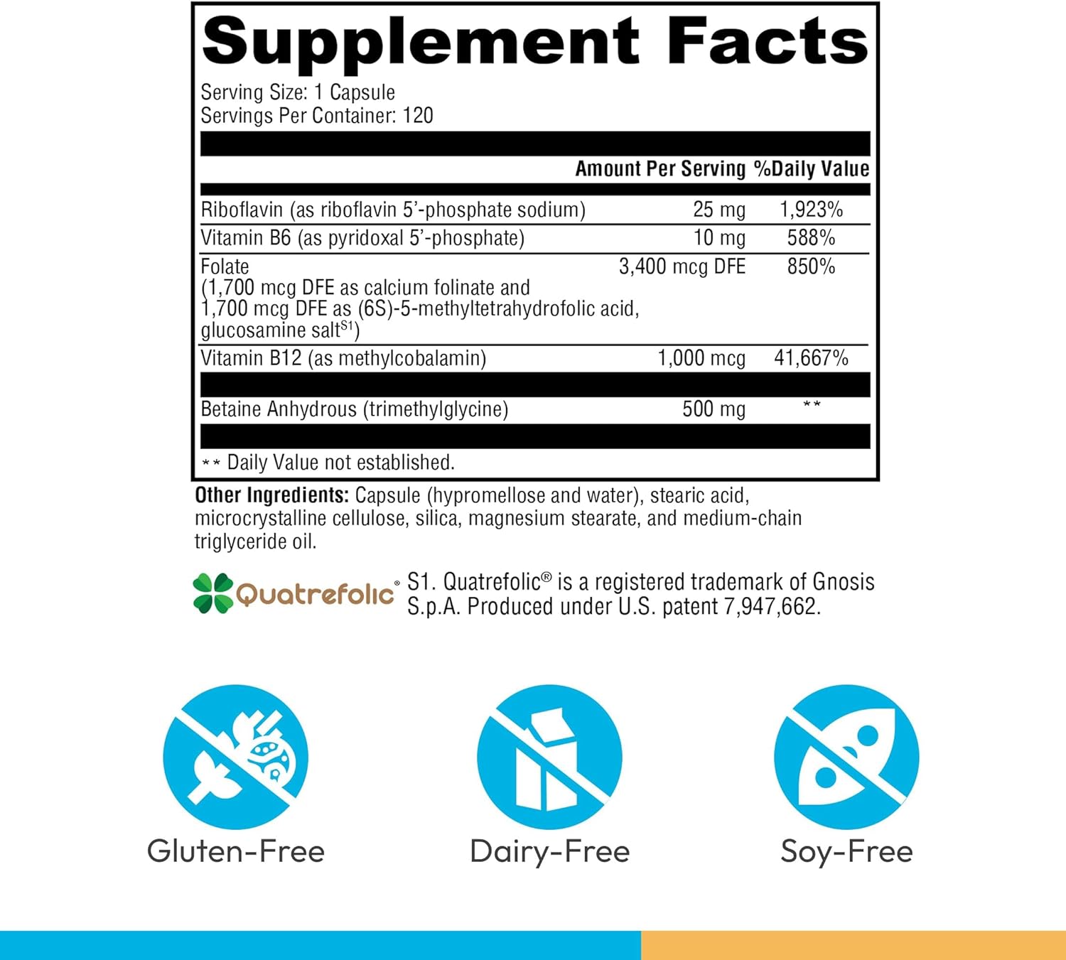 XYMOGEN Methyl Protect - Activated B Vitamin Supplement with 5-MTHF, B12, B6, B2 - Cardiovascular & Neurological Support - 120 Capsules - görsel 2