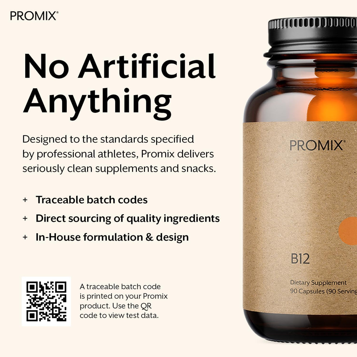 Promix Nutrition Vitamin B12 Supplement - – Supports Cognitive Function: B12 contributes to normal brain function, – Image 4