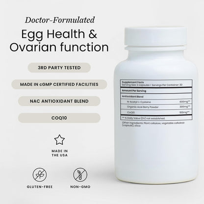 Perelel Fertility Support, Antioxidant Multivitamin with CoQ10, NAC & Açaí Berry – Image 2