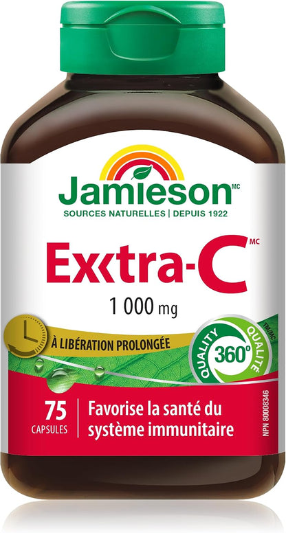 Jamieson Extra-C 1000mg 75 Vitamin C Capsules