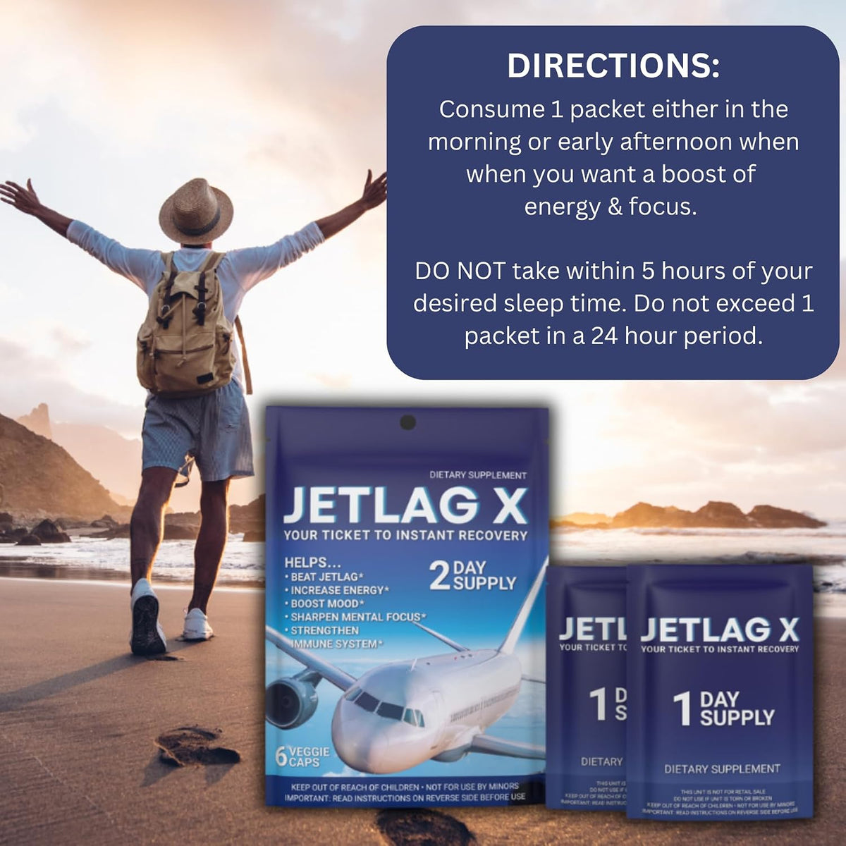 ROCK SOLID JETLAG X – Travel Supplement for – Those sensitive to jet lag – Individuals who typically struggle with – Image 9