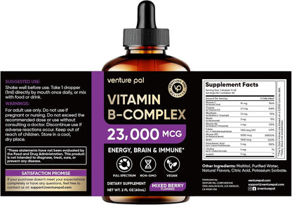 Venture Pal Vitamin B Complex Liquid Drops, – Choline – Supports brain and liver function. – Image 10