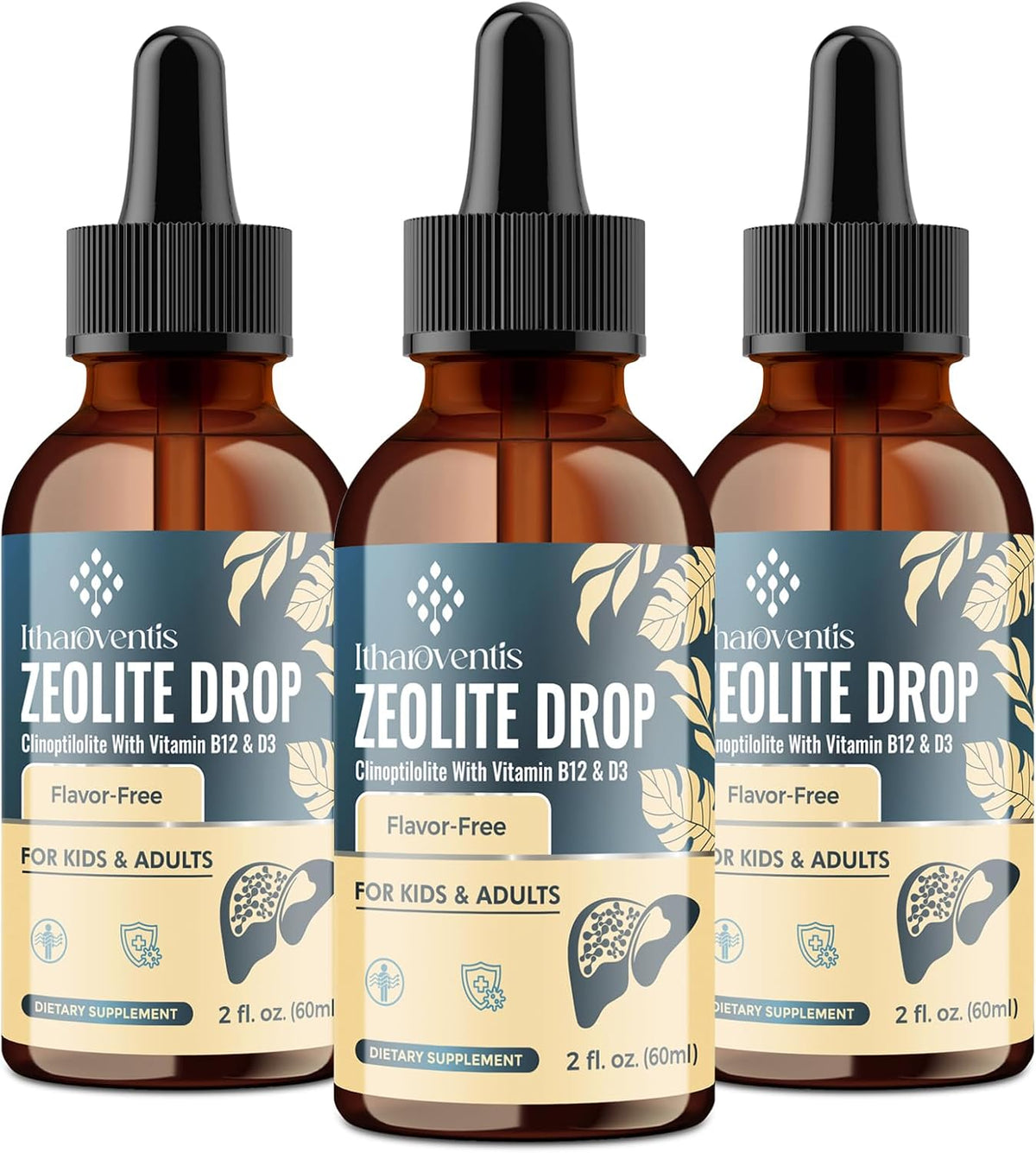 Itharoventis Zeolite Drops for Kids and – Promotes bone health: Vitamin D3 aids calcium absorption for strong – Image 8