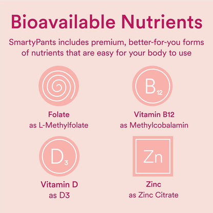 SmartyPants Women's Sugar free Multivitamin Gummies with Omega-3, 60 Gummies