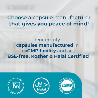 Clear Size 4 Empty Gelatine Capsules by Capsuline - 10000 Count