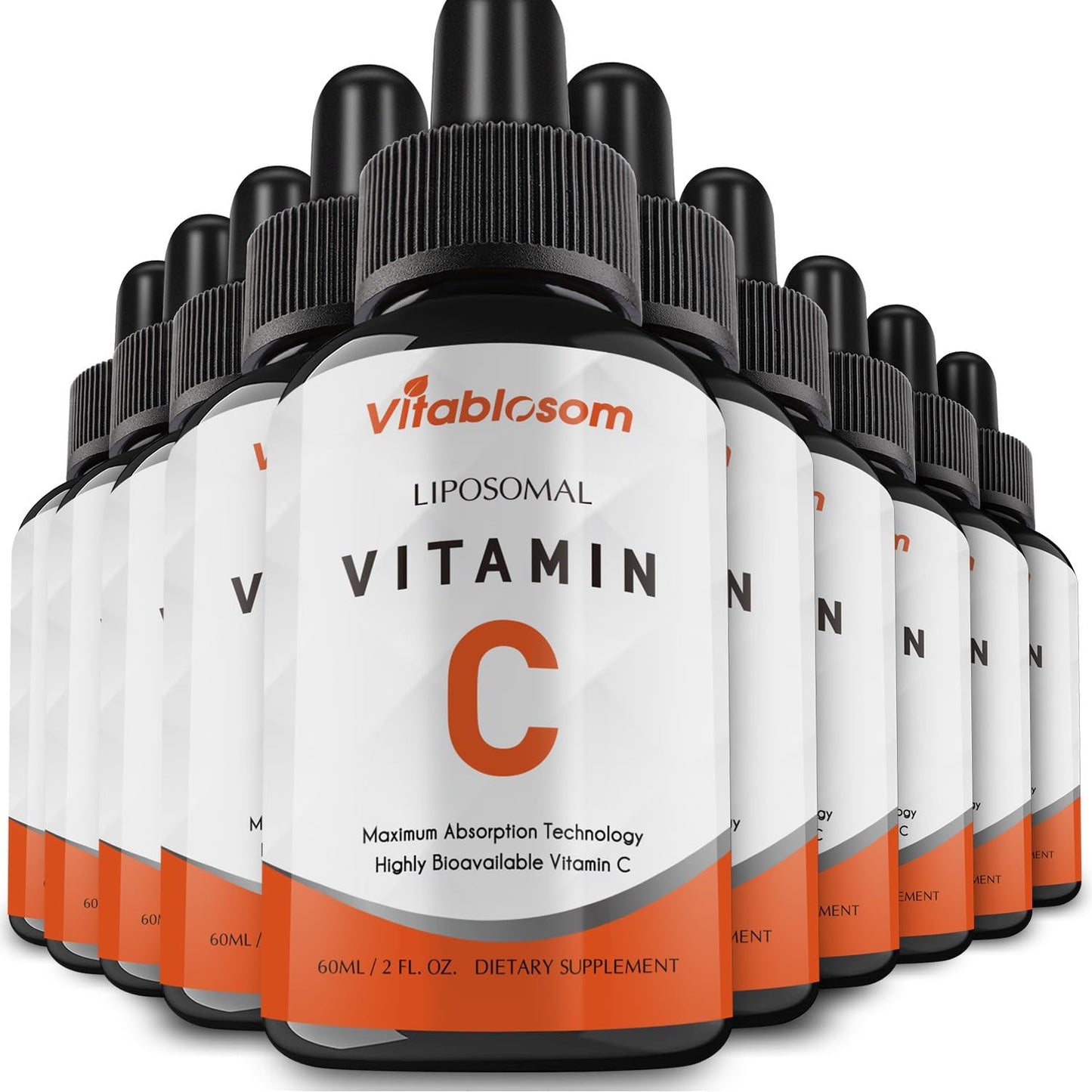 Vitablosom Liposomal Vitamin C 2000mg Liquid, 60ml (10 Bottles) - görsel 1