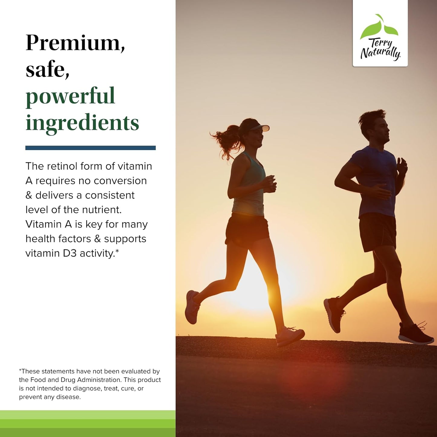 Terry Naturally A•D3•K2 - Vitamin A, D3 & K2 Supplement for Immune, Heart & Bone Health (60 Softgels) - görsel 5