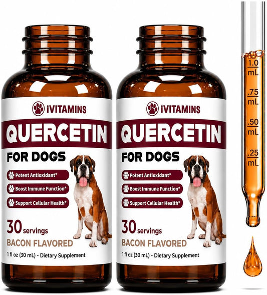 Quercetin for Dogs - Natural Allergy Relief – Allergy Relief: May help reduce symptoms like itching, scratching, – Image 1