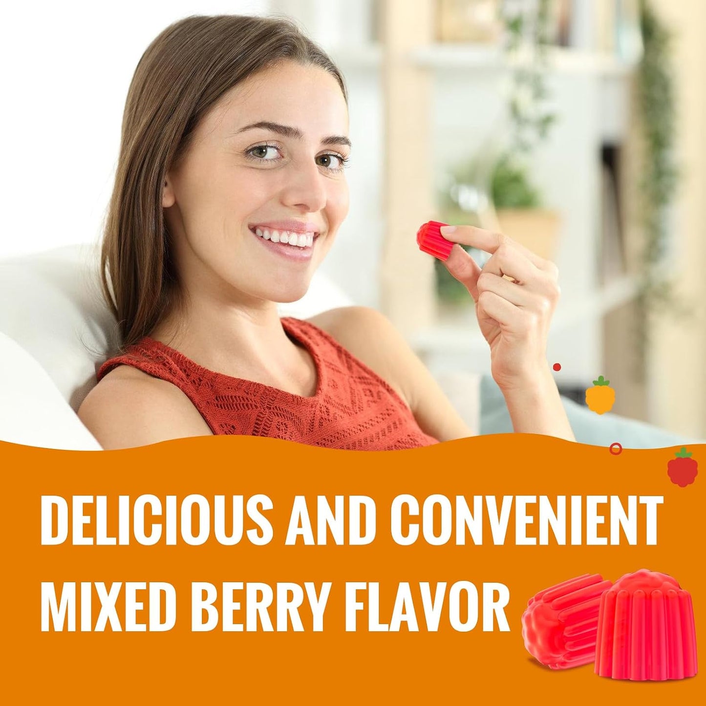 ChiQwench Cholesterol Support Gummies - 1500mg Plant Sterols & Stanols, Mixed Berry, 120 Count - görsel 7