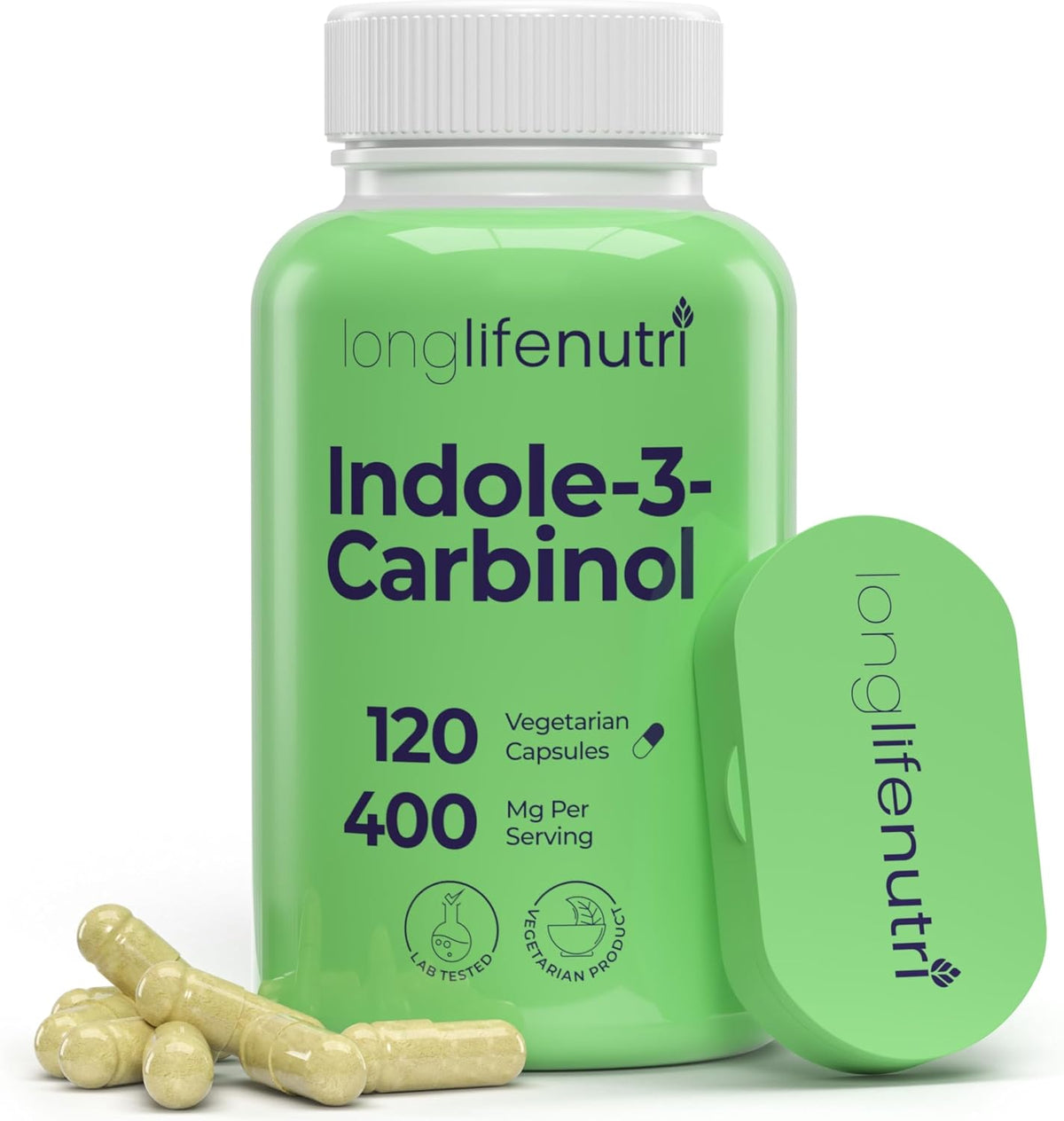 LongLifeNutri Indole-3-Carbinol 400mg - 120 – Women over 40: Many women take I3C to help manage symptoms – Image 1
