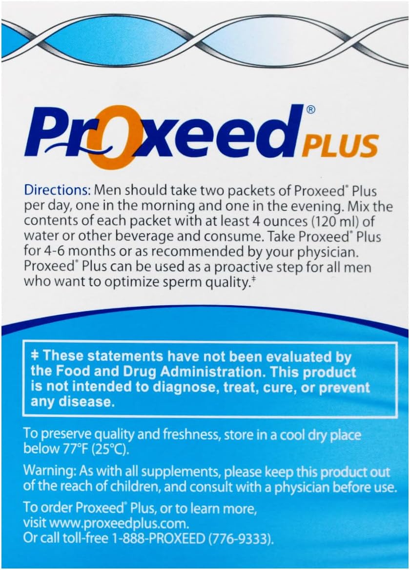 Proxeed Plus Dietary Supplement – Supports Normal Sperm Development and Fertility, 30 Packets - görsel 3
