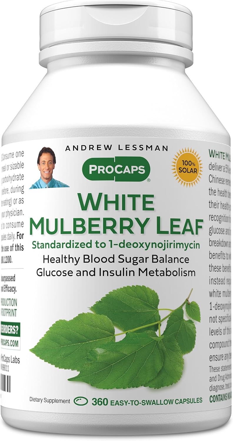 ANDREW LESSMAN White Mulberry Leaf 60 Softgels - High Potency Standardised Extract - görsel 9