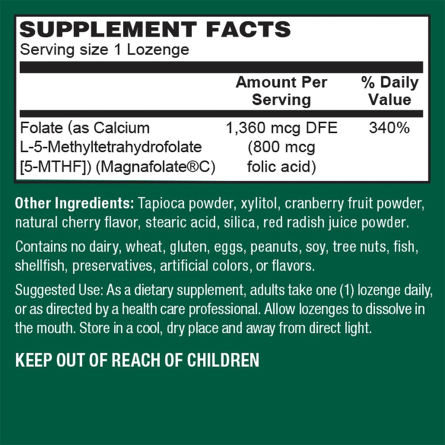 PlantFusion Vegan High Potency Methylfolate 5-MTHF – Fast Acting Sublingual Lozenges – 60 Count - görsel 5