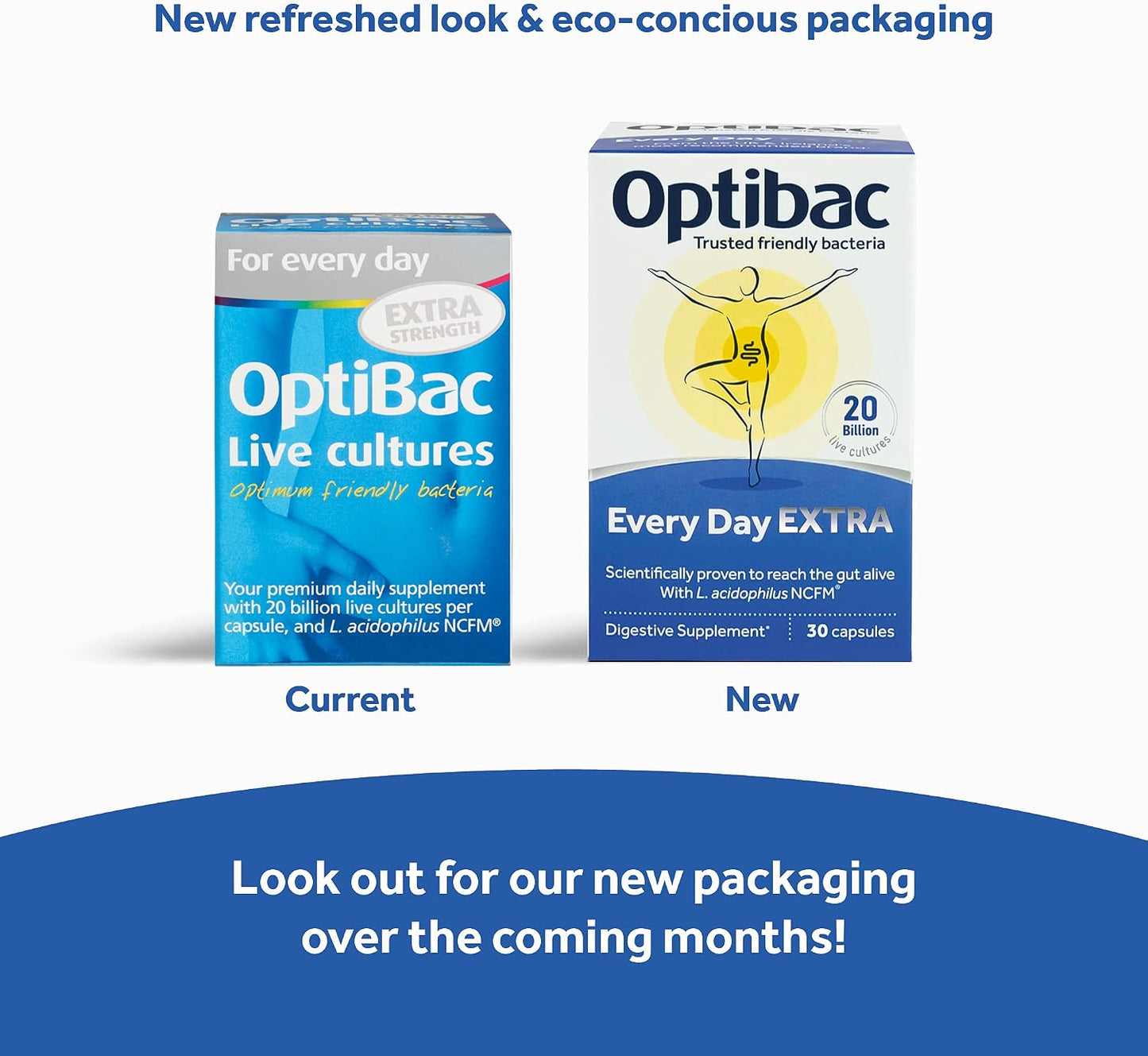 OptiBac Probiotics Every Day Extra 30 Capsules | High Strength Digestive Probiotics with 20 Billion CFU | Vegan Supplement with Lactobacillus Acidophilus NCFM | for Everyday Digestive Health - görsel 2