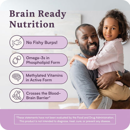 Accentrate Brain Supplement for Natural Focussed and Attention – Active B Vitamin and Omega-3 Combo