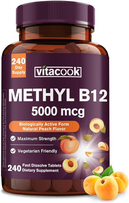 Vitacook Vitamin B12 Sublingual - – Methylcobalamin 5000 mcg per serving – Image 9