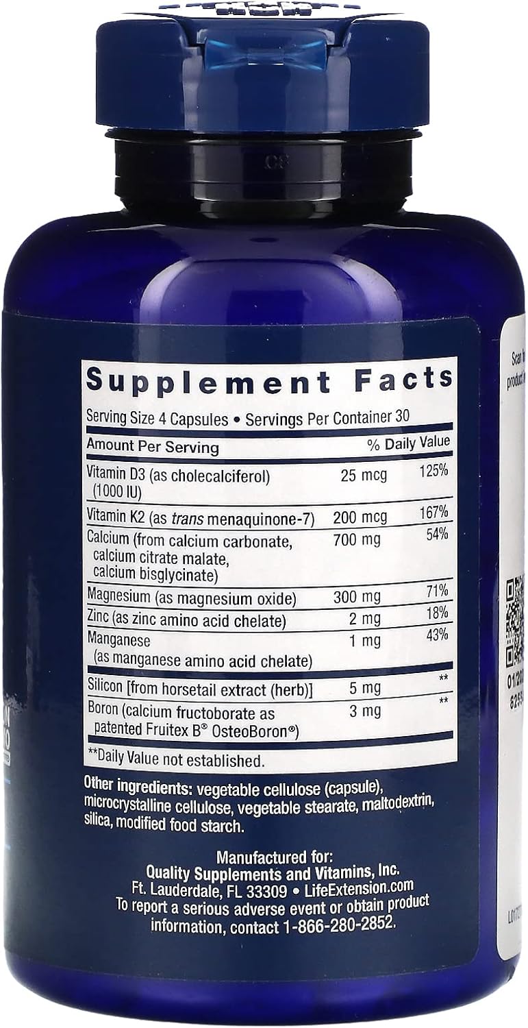 Life Extension Bone Restore with Vitamin K2 - görsel 2