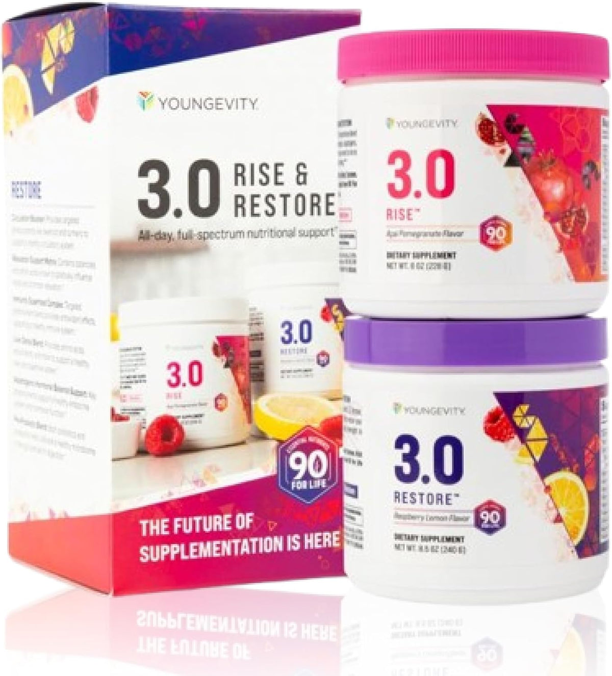 Youngevity Beyond Tangy Tangerine 3.0 Rise & – Energy Support: May help maintain steady energy levels throughout – Image 1