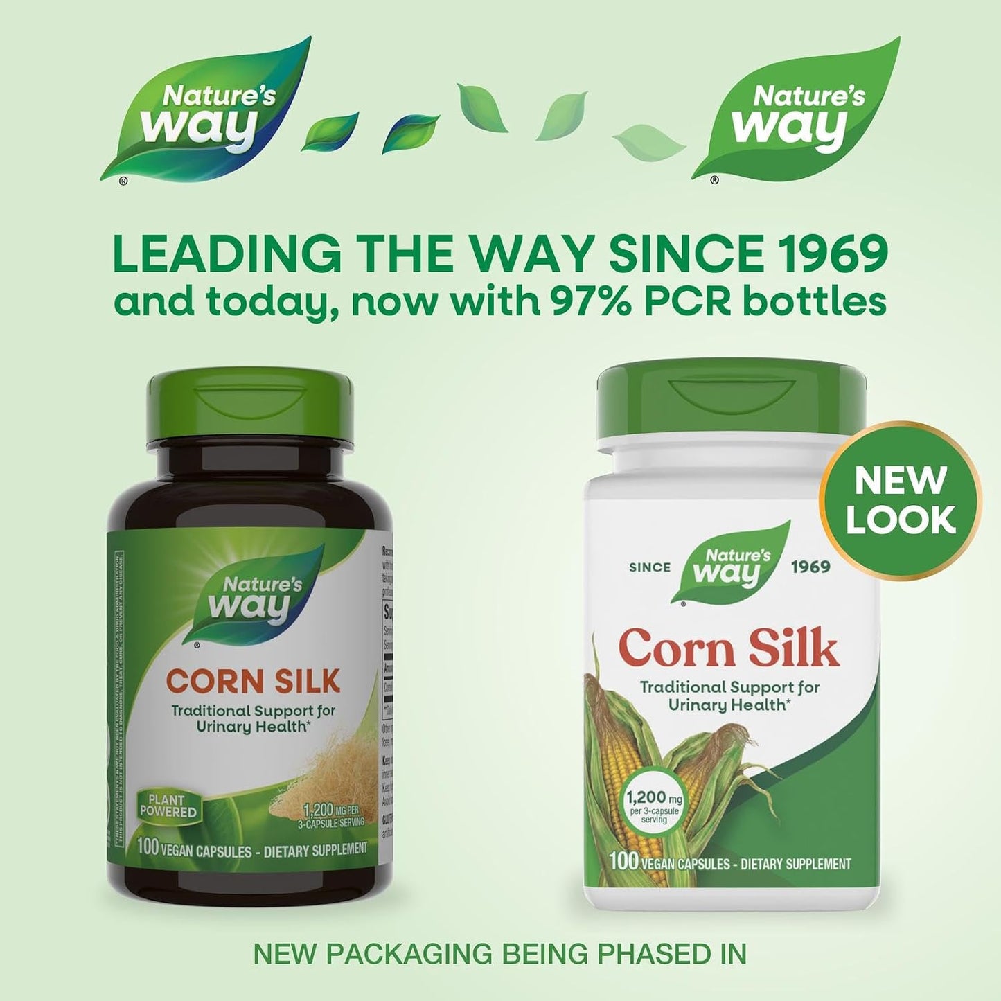 Nature's Way Corn Silk, 1,200 mg per 3-Capsule Serving, Traditional Support for Urinary Health, Vegan, No Gluten, 100 Vegan Capsules (Packaging May Vary) - görsel 3