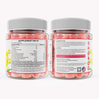 Nextdia Inositol Gummies with Evening Primrose Oil for Women's - 40:1 Ratio Myo-Inositol 2000mg & D-Chiro Inositol 50mg with – Image 9