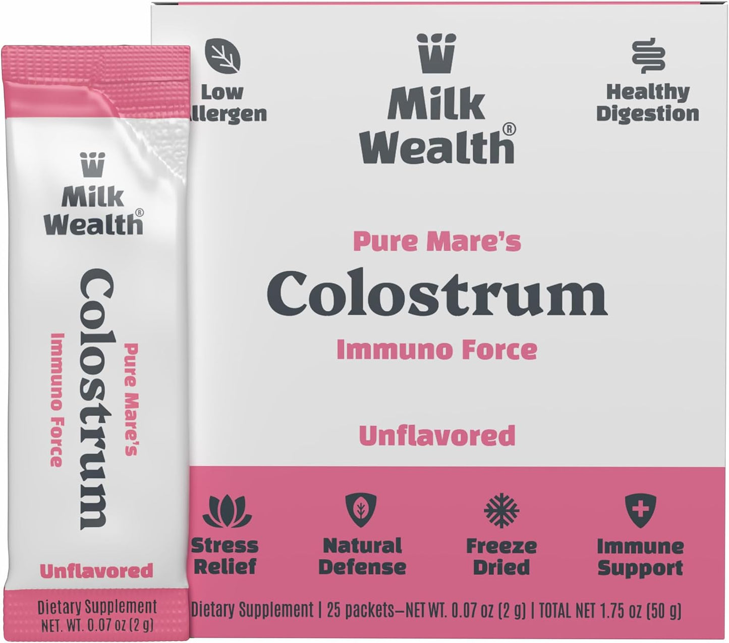 Milk Wealth™ Freeze-Dried Bovine Colostrum Powder – Immune & Gut Health Support, Grass-Fed, Unflavoured (25 Single-Serve Packets) - görsel 10