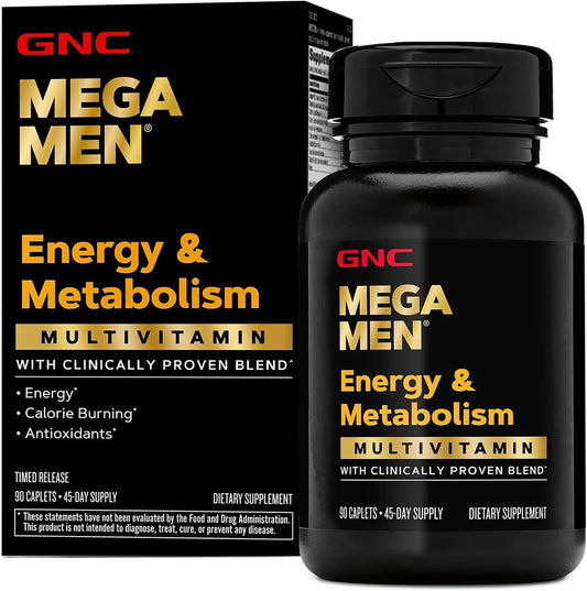 GNC Mega Men Energy & Metabolism – B-Vitamin Complex: Includes B12, B6, and other B vitamins in forms your body – Image 1