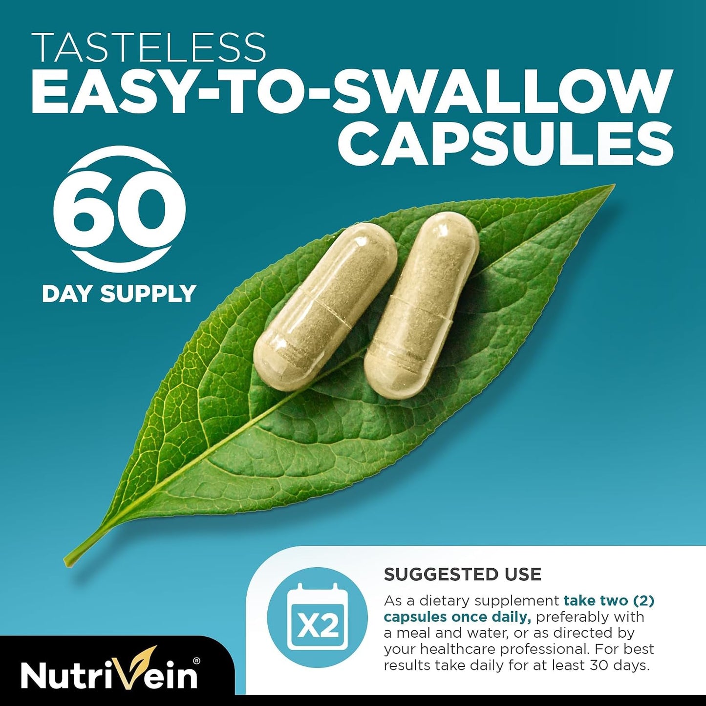 Nutrivein Organic Sea Moss 1600mg Plus Bladderwrack & Burdock - 120 Capsules - görsel 5