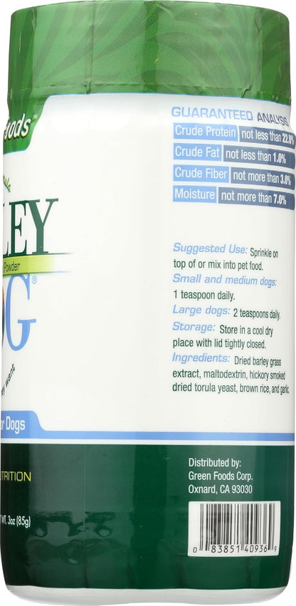 Green Foods Dog Barley Powder, 85g