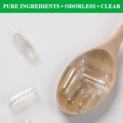 wananfu Size 0 Empty Vegetarian Capsules (100 Count) with Micro Lab Spoon
