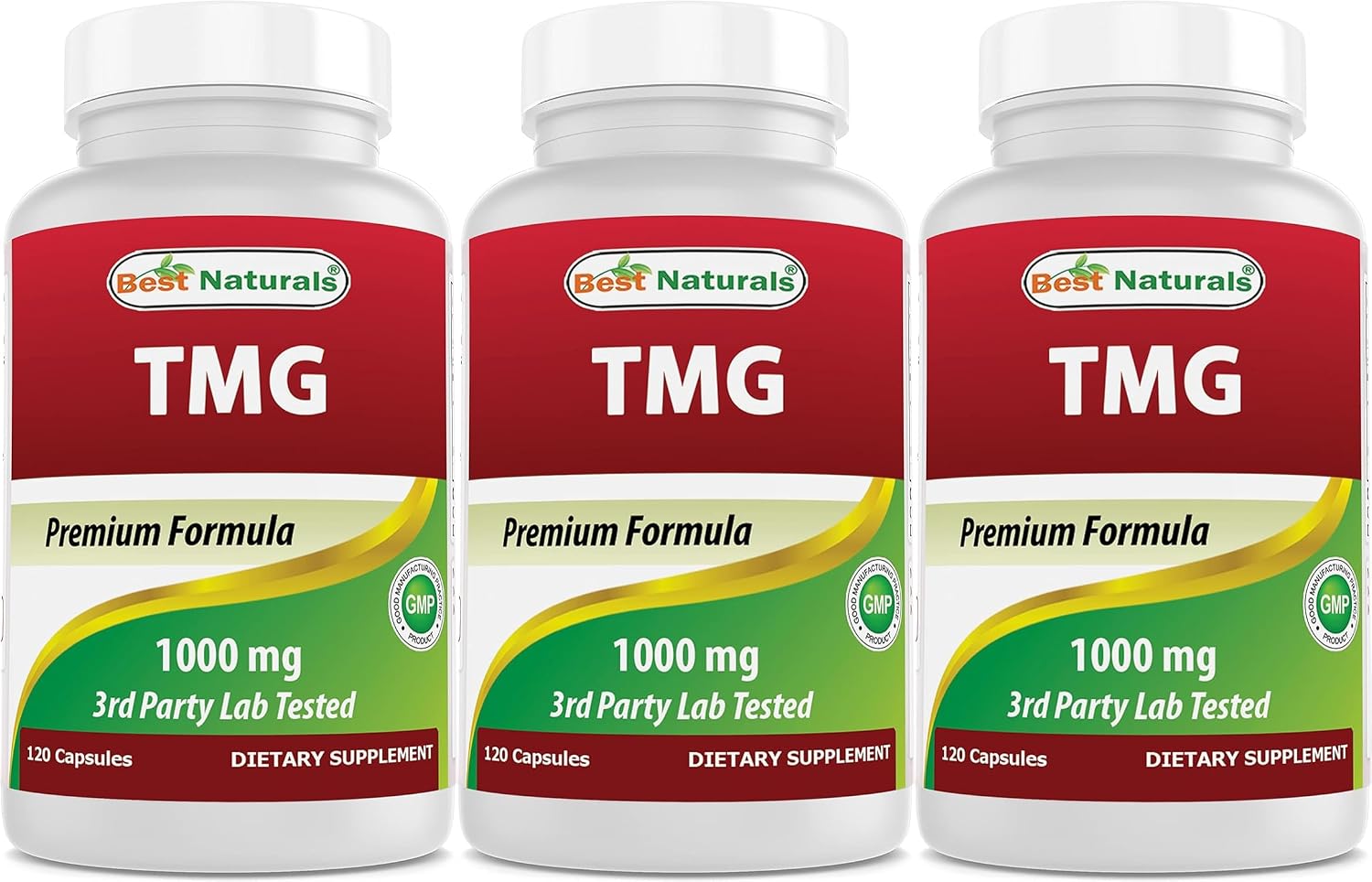 Best Naturals TMG Trimethylglycine (as Betaine Anhydrous) 1000 mg – 120 Capsules (Pack of 2) - görsel 9