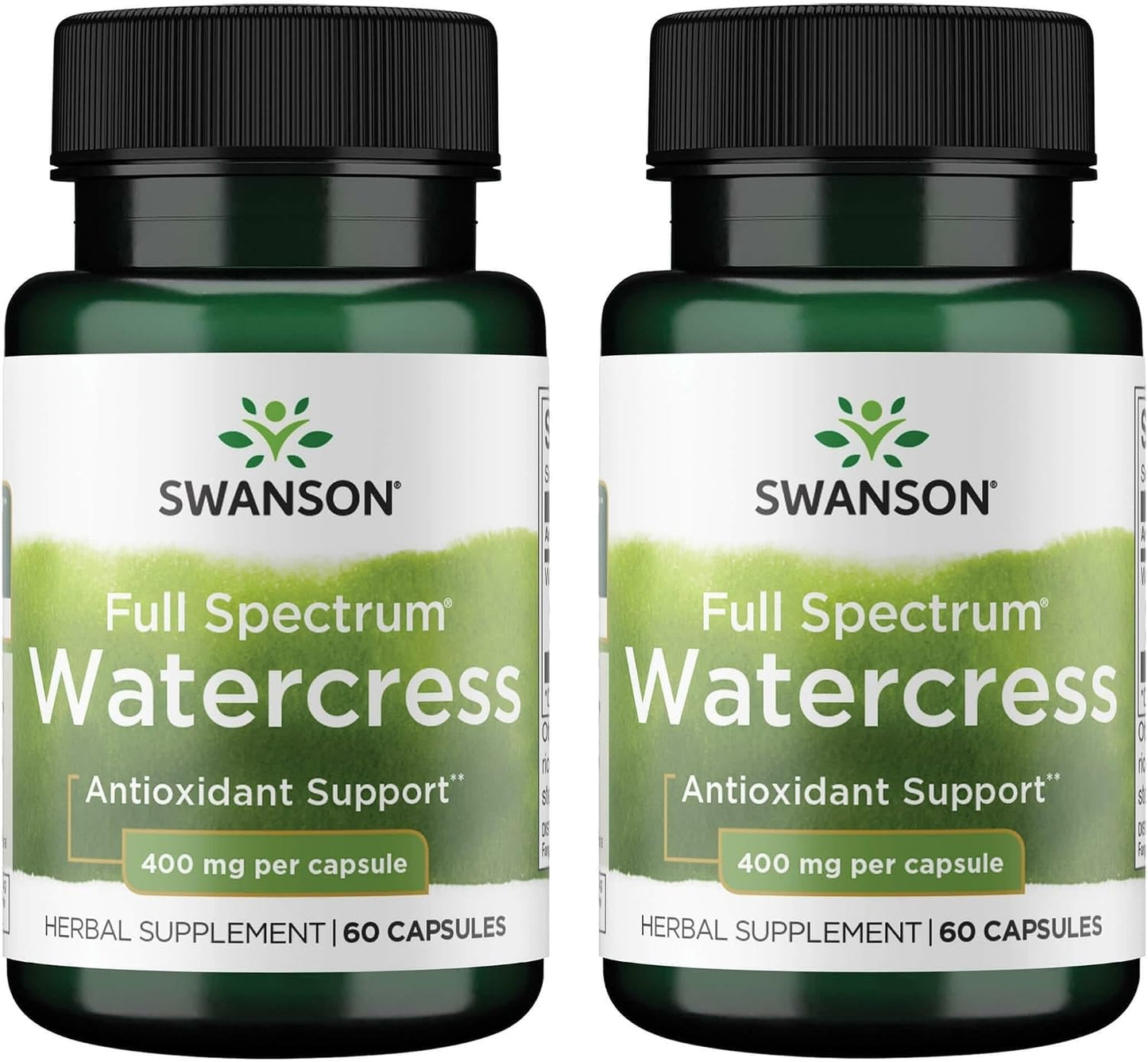 Swanson Full Spectrum Watercress 400 mg 60 Caps (2 Pack) - görsel 1