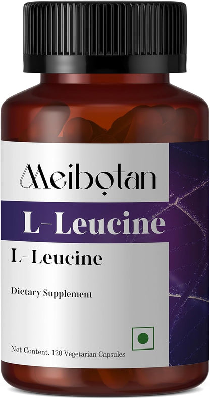 100% Pure L-Leucine 2000mg – Non-GM, Vegan – 120 Vegetarian Capsules