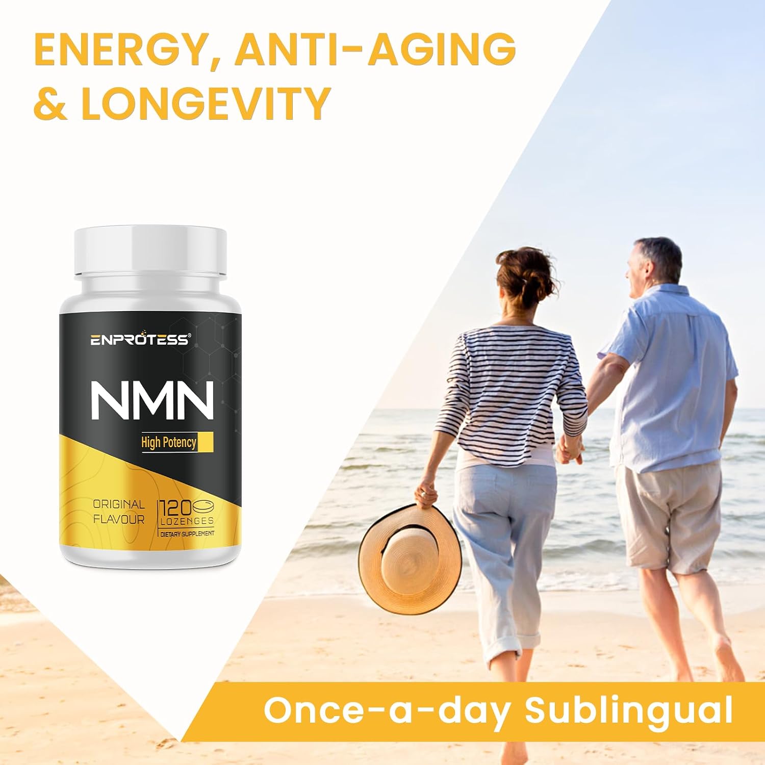Enprotess Sublingual NMN 500mg Lozenges – 240 Count (240-Day Supply) - görsel 8