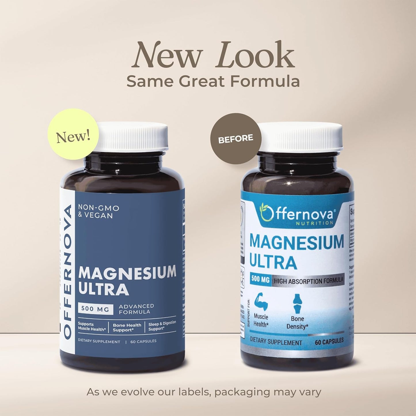 Offernova Magnesium Ultra - High Absorption 500mg Vegan Magnesium Supplement with Citrate & Oxide - görsel 2
