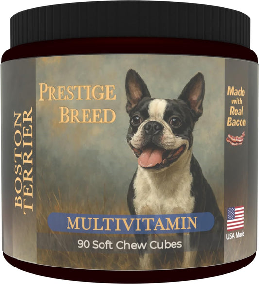 Boston Terrier Multivitamins, 90 Count, Made – Glucosamine and MSM: These compounds are foundational for – Image 1