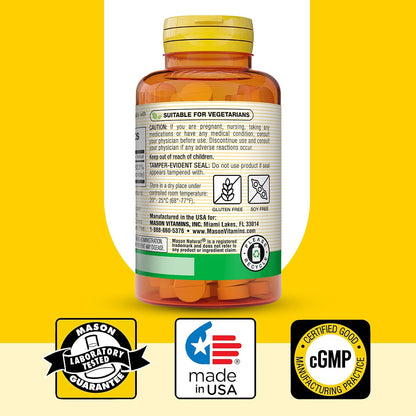 MASON NATURAL Vitamin B1 (Thiamine) 250 mg, 100 Tablets