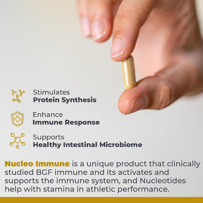 Premier Research Labs Nucleo Immune - Beta Glucan Supplement, Phytochemicals, Prickly Pear, Fibre, Immune Support - 90 Capsules