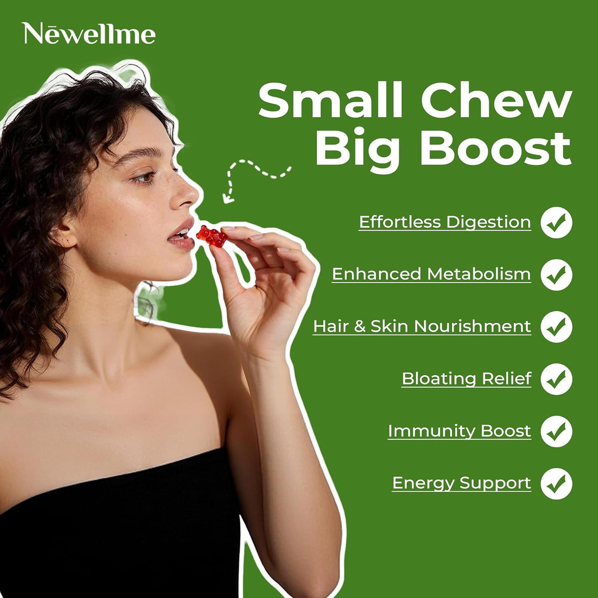 NEWELLME ACV Gummies with the Mother & B12 – – Vitamin B12 (methylcobalamin) for energy support – Image 2