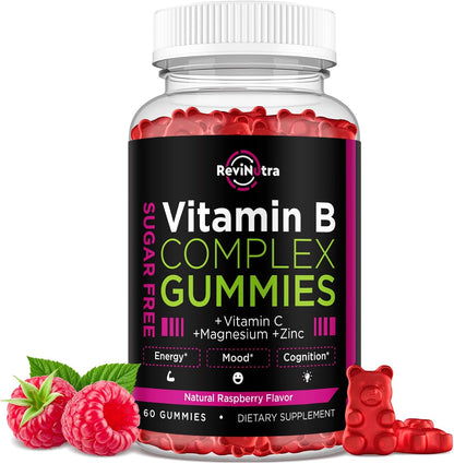 Vitamin B Complex Gummies for Women's and – B1 (Thiamine) & B2 (Riboflavin): Support energy release from food and – Image 1