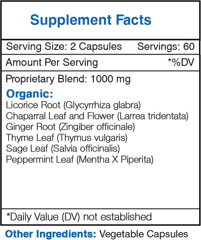 Secrets of the Tribe - Clearway, Clear Breathing Formula, Herbal Supplement Blend (120 Capsules)