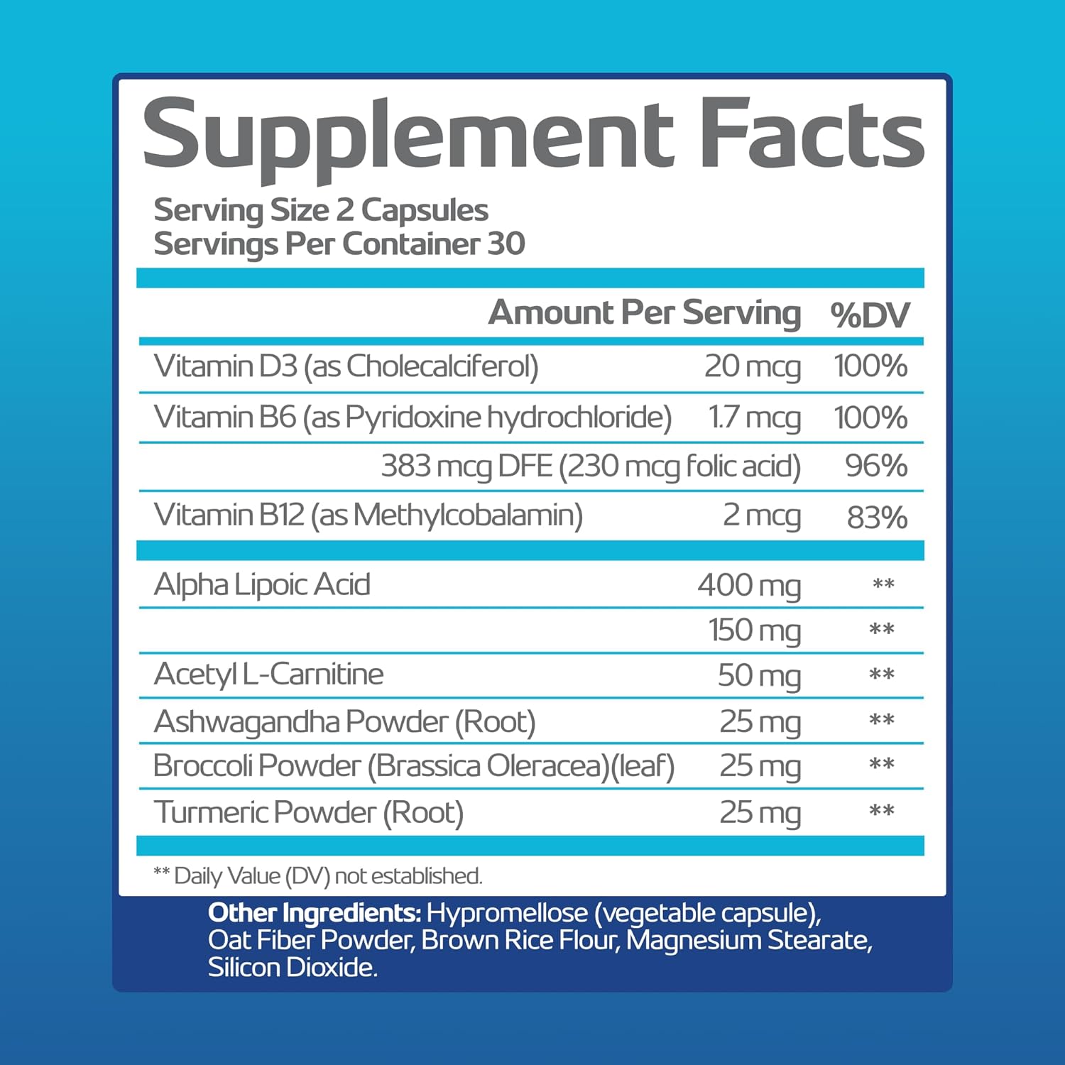Nerve Recovery Max - Advanced Nerve Support Supplement with Vitamin D3 & Alpha Lipoic Acid, Non-GM, 30-Day Supply - görsel 2