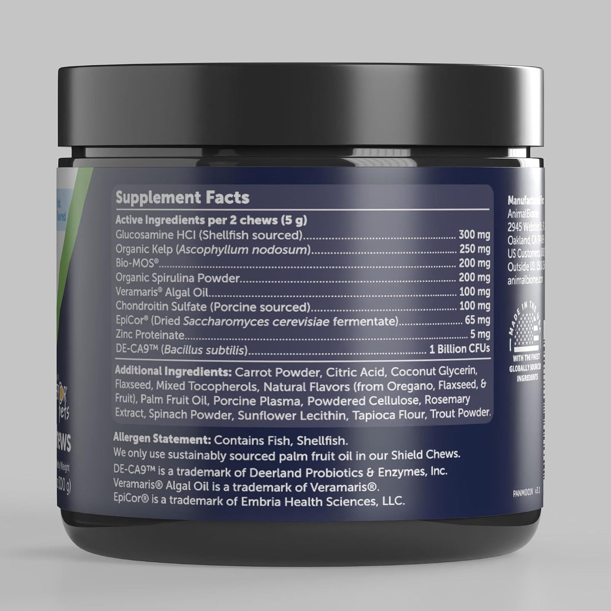 AnimalBiome Super Shield 9-in-1 Probiotic – CFU Count: Colony-forming units indicate the number of live bacteria. – Image 2
