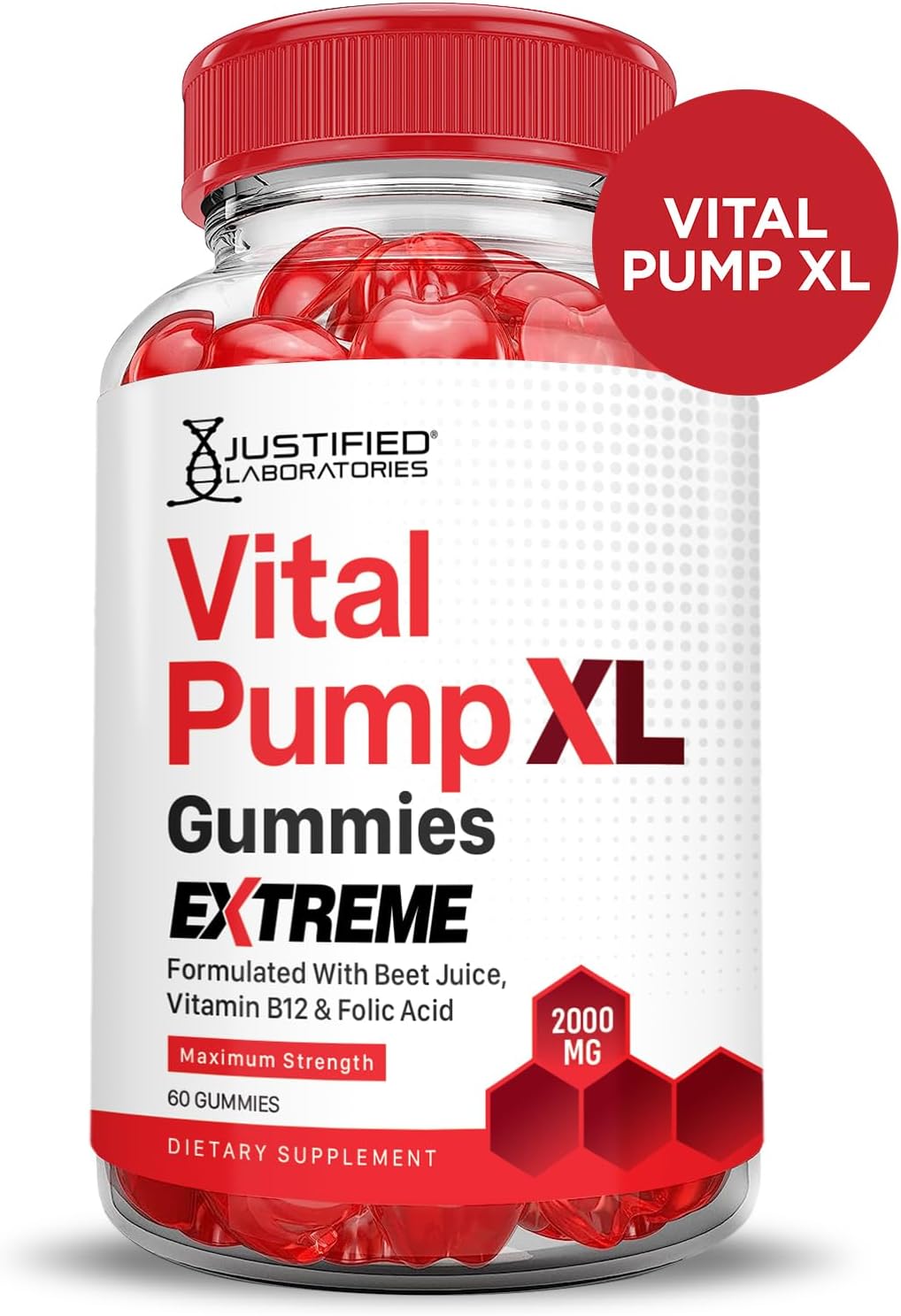 Justified Laboratories Vital Pump XL Extreme – Pomegranate Powder: Rich in antioxidants, contributes to overall – Image 3