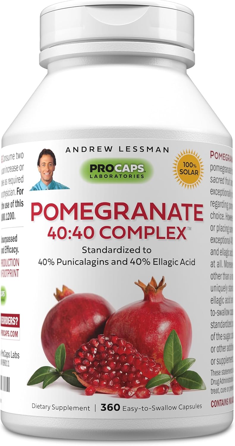 ANDREW LESSMAN Pomegranate 40-40 Complex - 180 Capsules - görsel 9