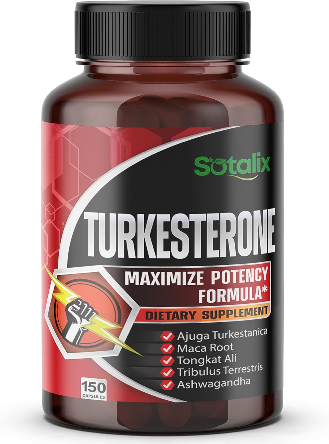 Ultra Turkesterone - Ajuga Turkestanica Standardised 20% with Maca Root, Tribulus Terrestris - görsel 1