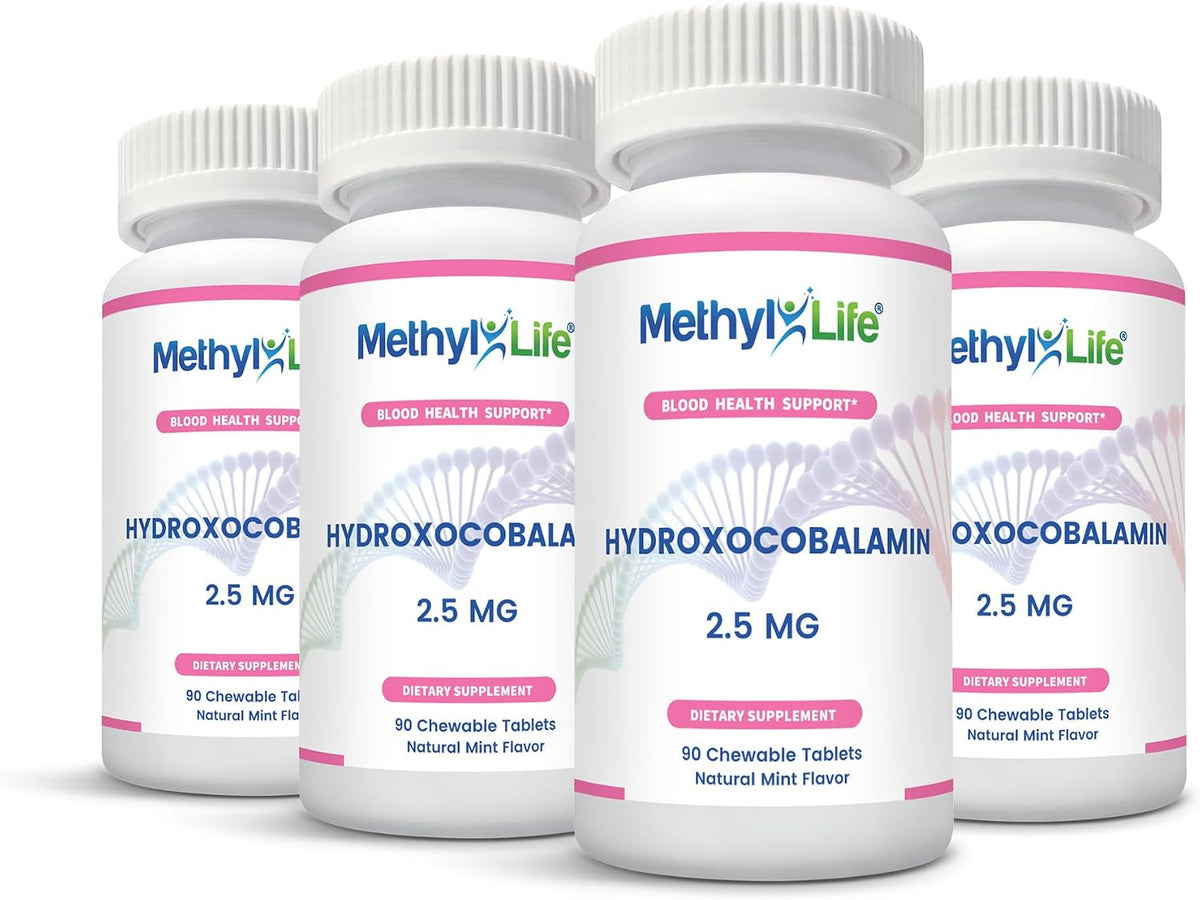 Methyl-Life Hydroxy B12 Sublingual Tablets – – No artificial colors, soy, or dairy – Image 5