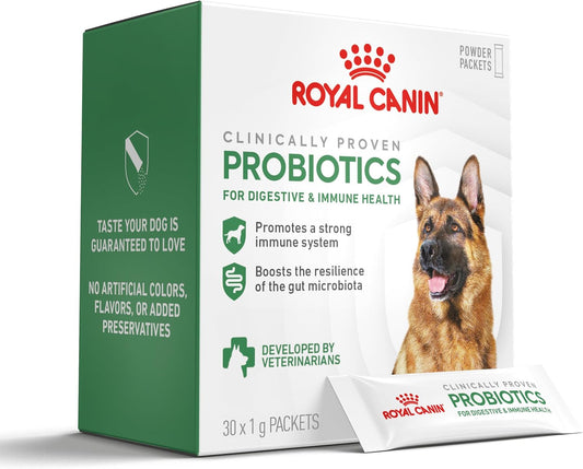 Royal Canin Probiotics for Dogs Digestive and Immune Health Powder Supplement for Dogs of All Ages, 30 Sachets – Image 1