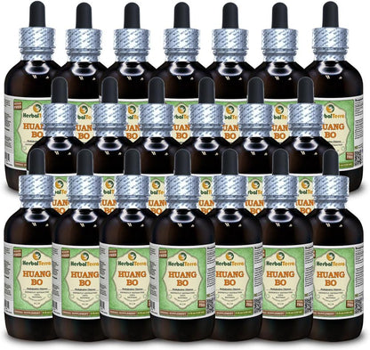 HerbalTerra Huang Bo (Phellodendron Chinense) Glycerite - Alcohol-Free Liquid Extract, 5x60 mL