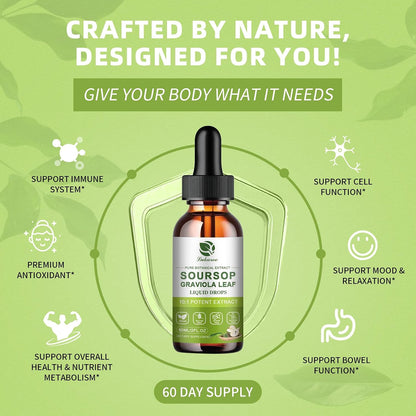 Lukaree Pure Soursop Graviola Leaf Extract – – Antioxidant protection: The flavonoids in soursop leaves help – Image 4