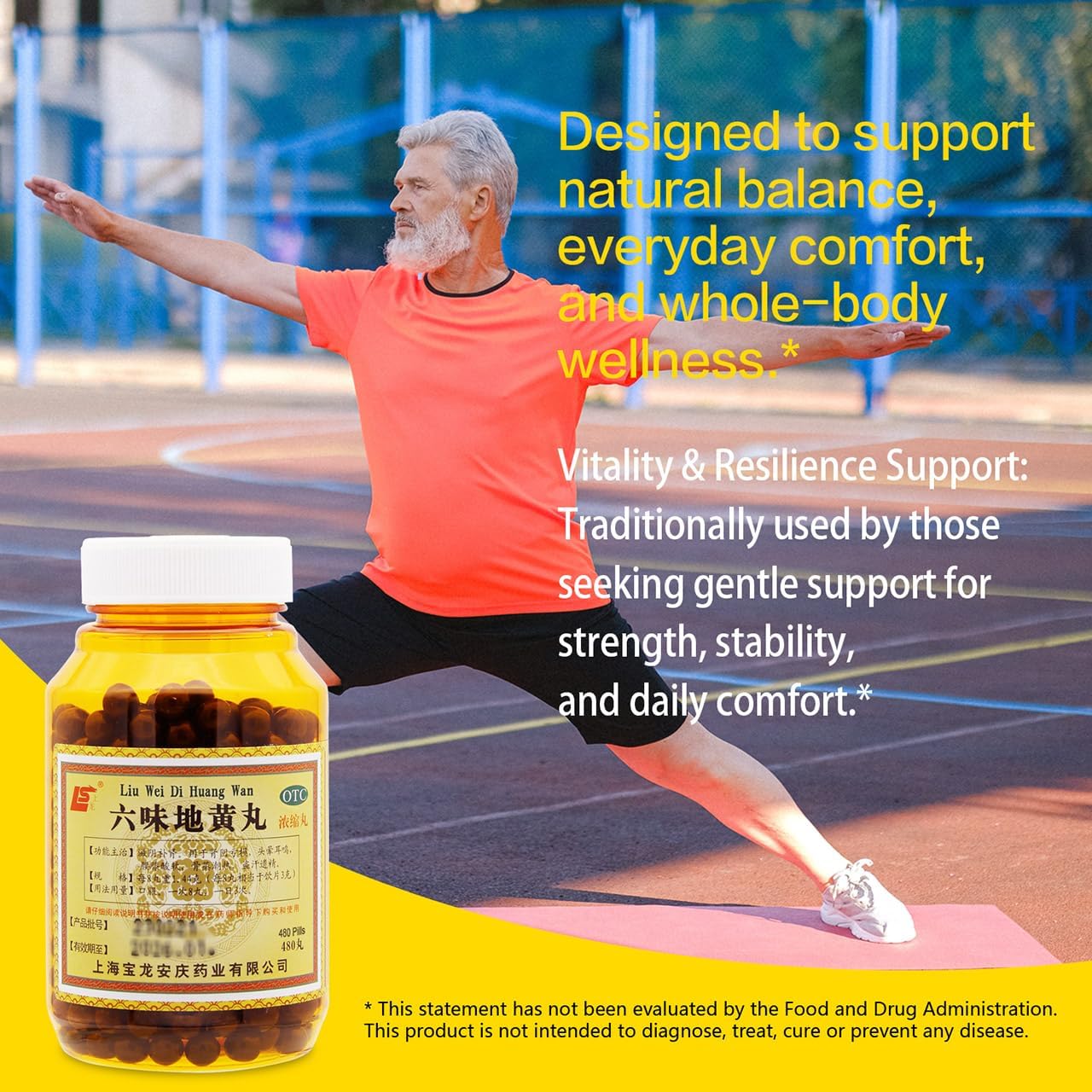 Liu-Wei Di-Huang Wan Herbal Pills 480 Ct (60 Servings) - Six Flavour Rehmannia Teapills - görsel 5